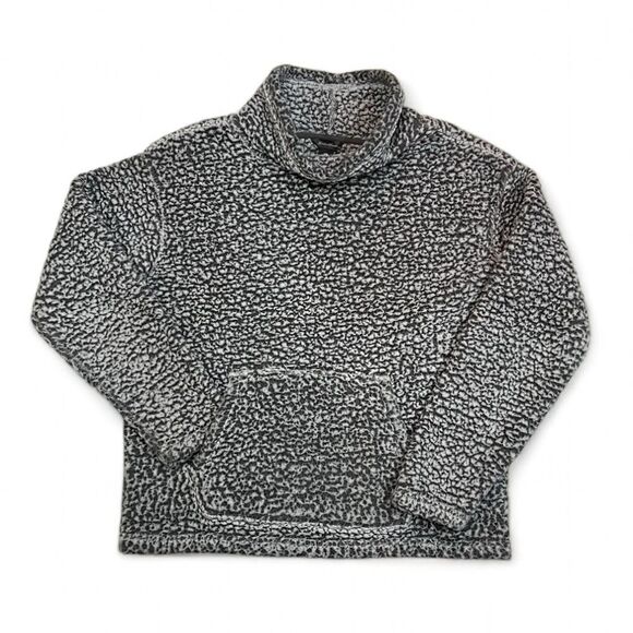 Eddie Bauer Grey Sherpa Cowl Neck Pullover Medium - Picture 1 of 8